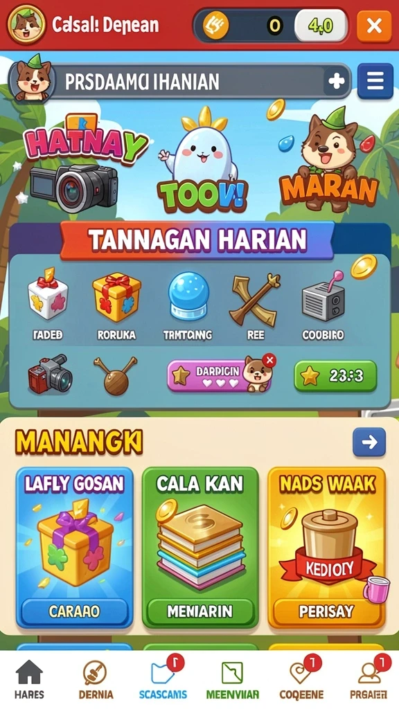 Karakter yang beragam dan menarik.