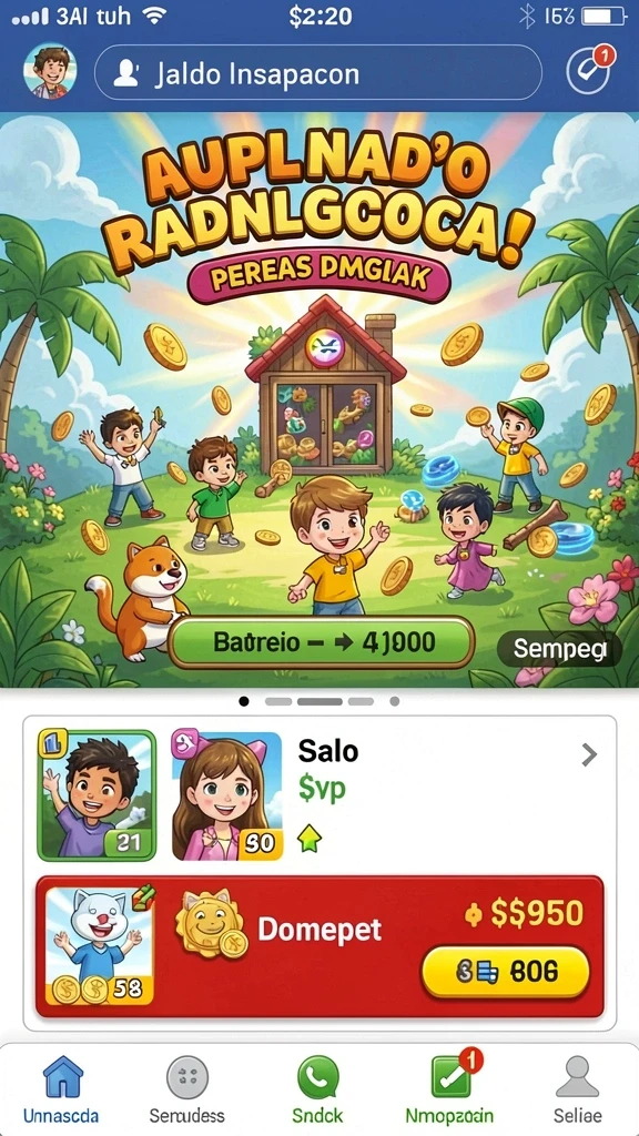 Tampilan grafis yang memukau dan berwarna.