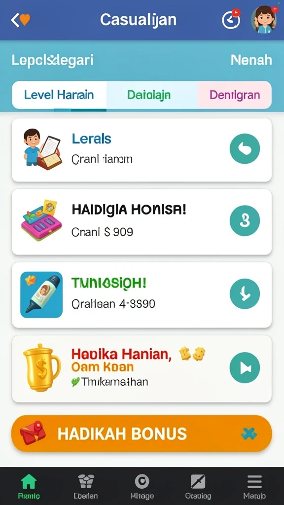 Antarmuka permainan yang menarik dan mudah digunakan.