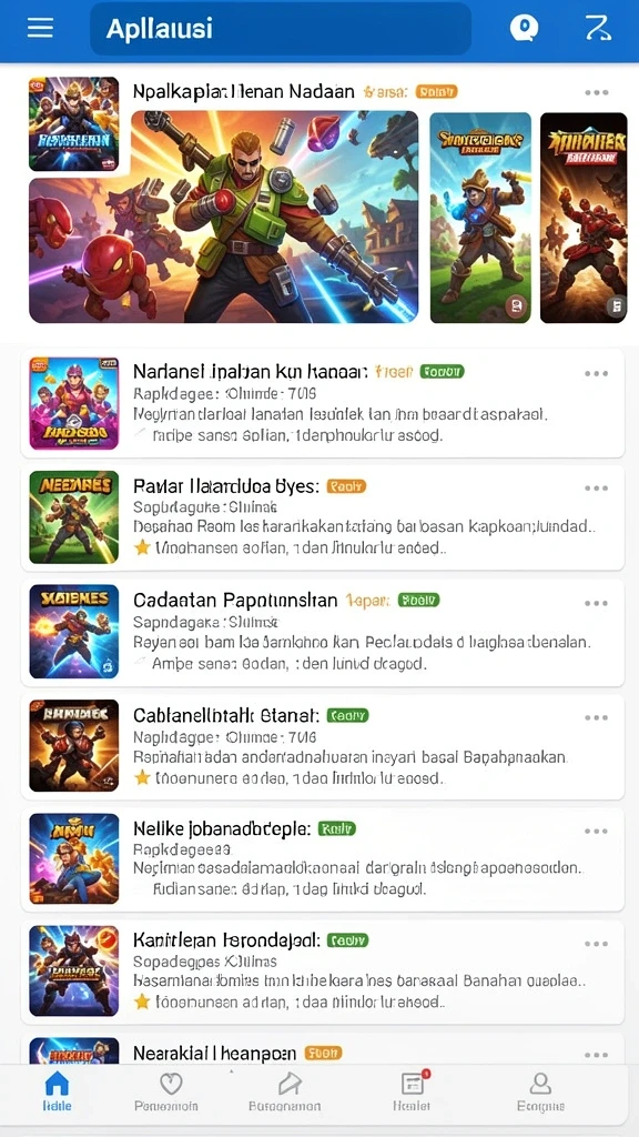 Tampilan antarmuka utama yang menarik dan intuitif.