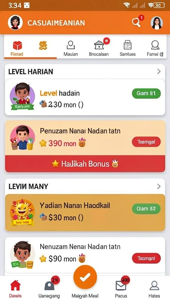 Tangkapan layar F7F7 menampilkan level yang menantang.