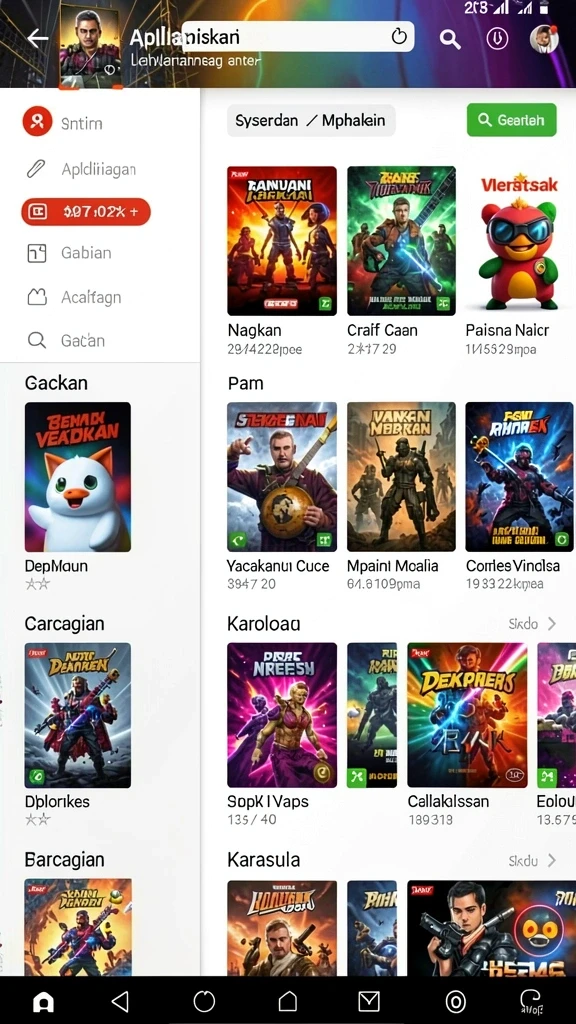Fitur chat interaktif untuk berinteraksi dengan pemain lain.
