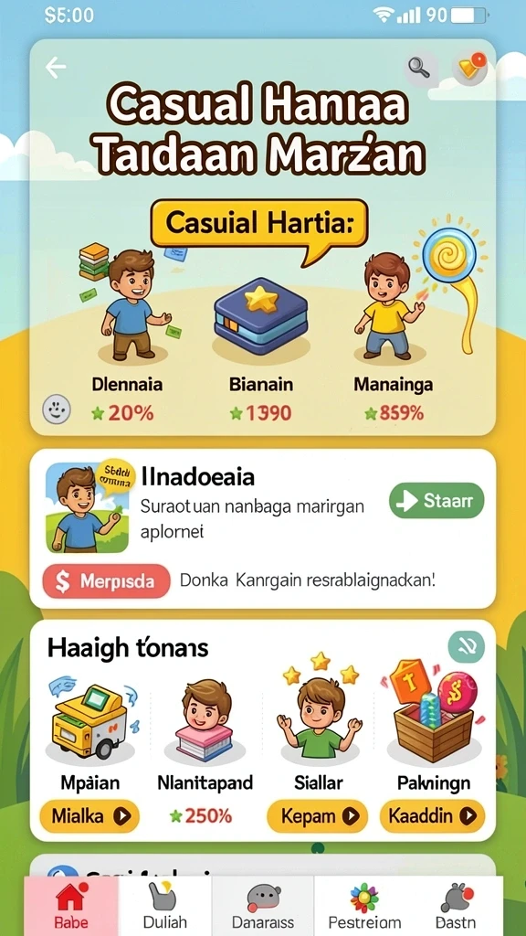 Pengalaman bermain yang seru dan menantang.