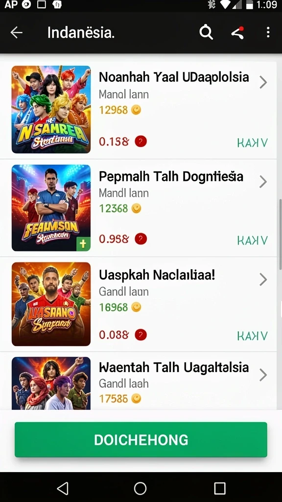 Beragam pilihan permainan yang menyenangkan untuk dimainkan.