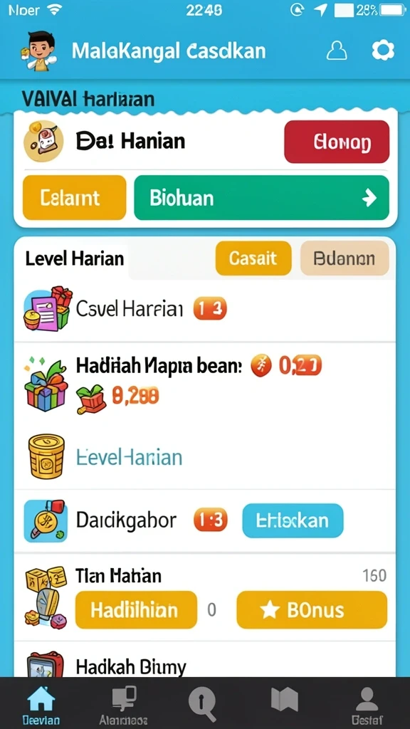 Tampilan antarmuka yang menarik dan intuitif.