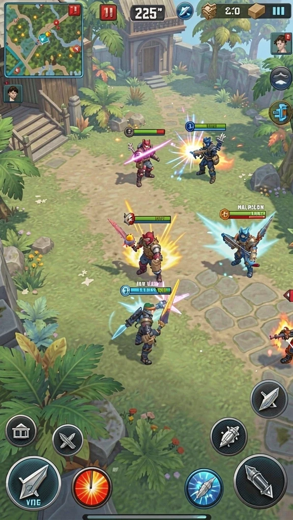 Screenshot menunjukkan karakter utama dalam misi pertama.