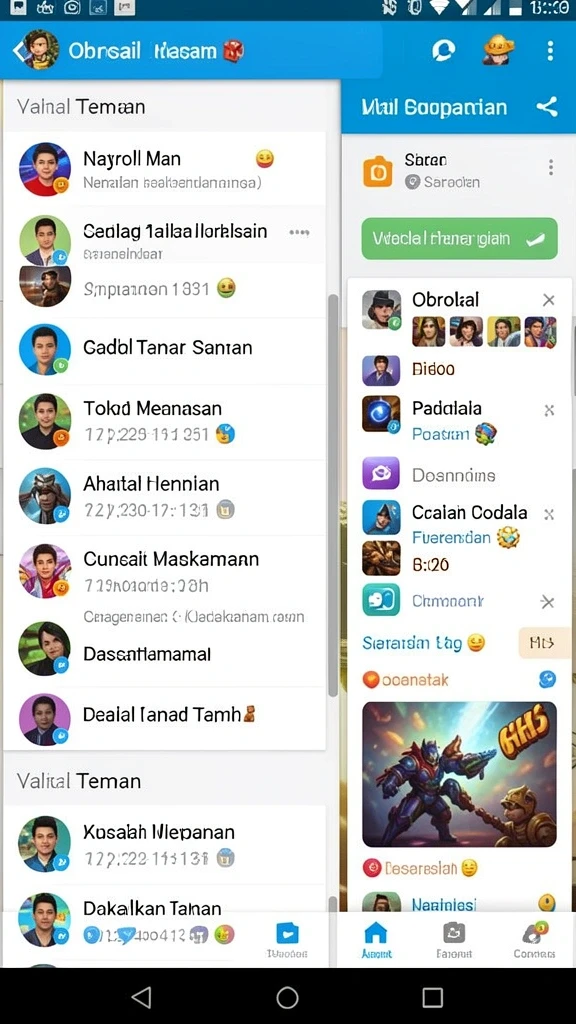 Interaksi multiplayer yang seru dengan pemain lain.