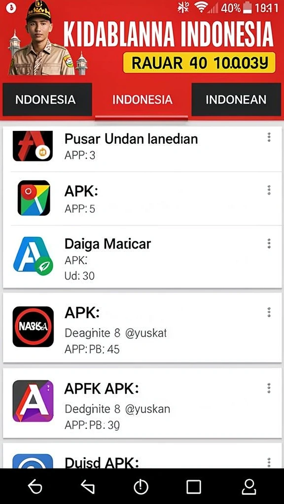 Tampilan antarmuka aplikasi yang menarik dan mudah digunakan.