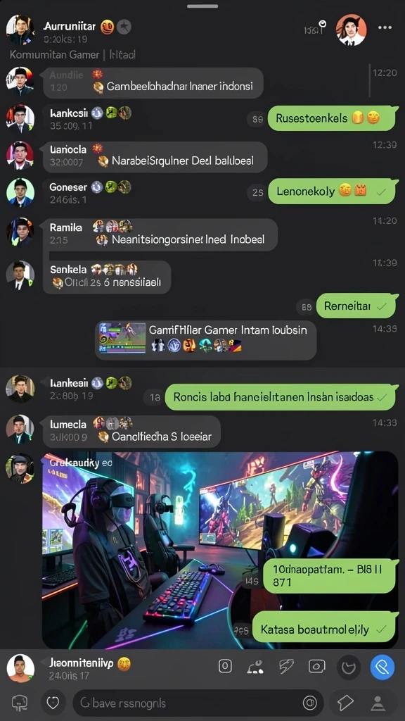 Tangkapan layar menunjukkan lingkungan hutan yang indah.