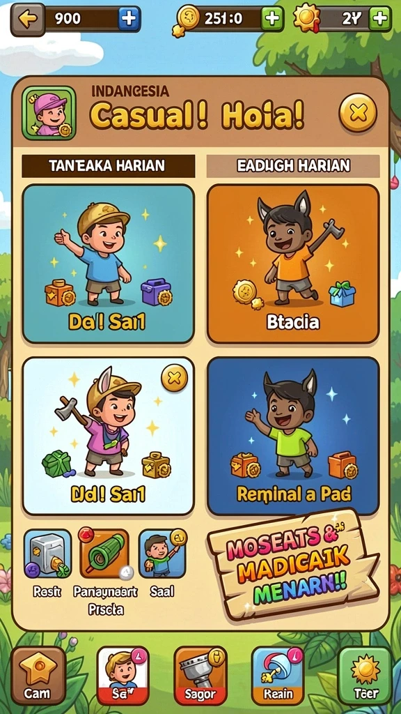 Fitur leaderboard yang memungkinkan bersaing dengan teman.