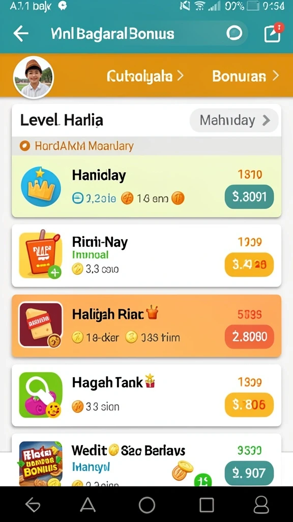 Sistem rewards yang menarik dalam permainan.