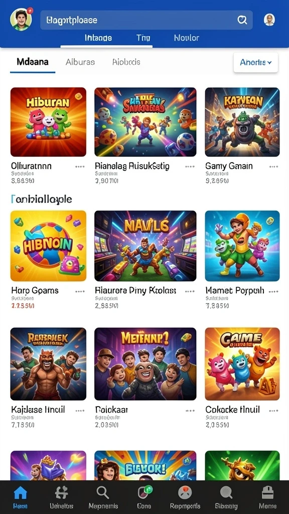 Tampilan profil pemain yang informatif dan lengkap.