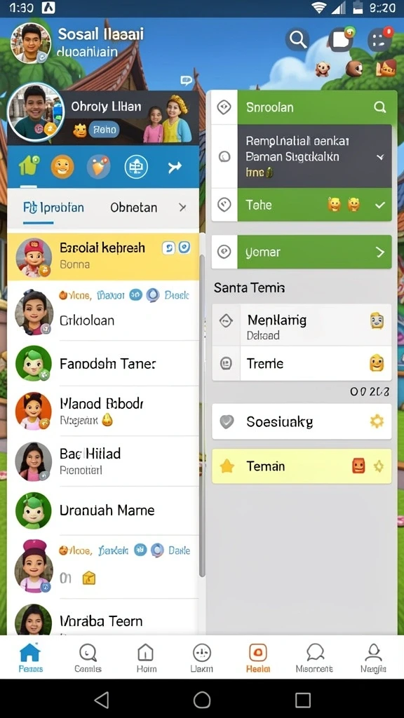 Tantangan level yang menegangkan dan seru.
