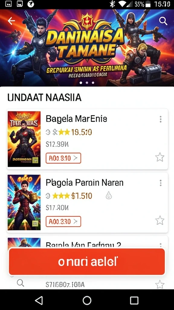 Screenshot mode permainan yang penuh aksi dalam WOW77.