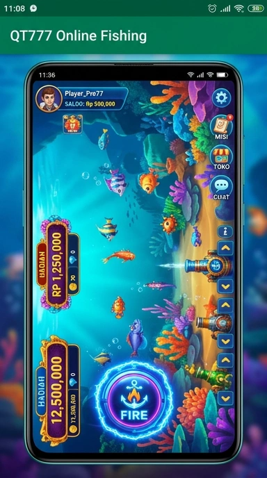 qt777 — layar beranda